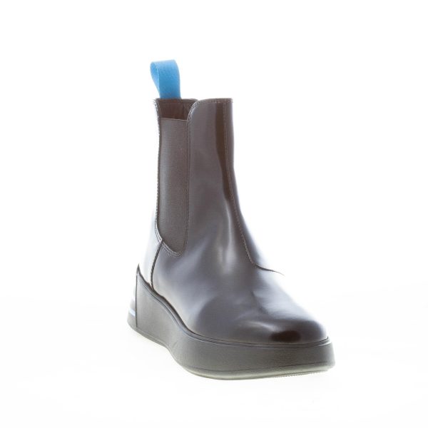 HOGAN donna H564 Rebel Chelsea stivaletto in pelle spazzolata NERO - immagine 2