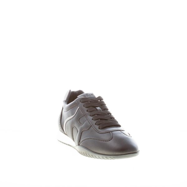 HOGAN donna sneaker Olympia Z in pelle NERO più argento - immagine 2