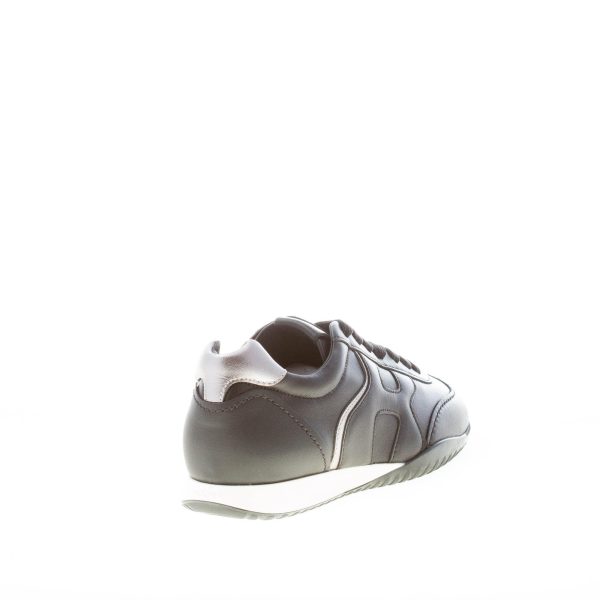 HOGAN donna sneaker Olympia Z in pelle NERO più argento - immagine 3