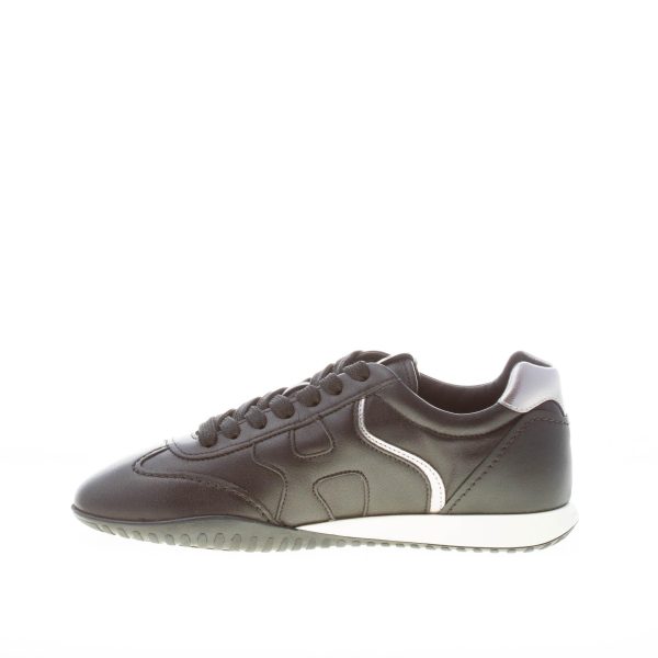 HOGAN donna sneaker Olympia Z in pelle NERO più argento - immagine 5