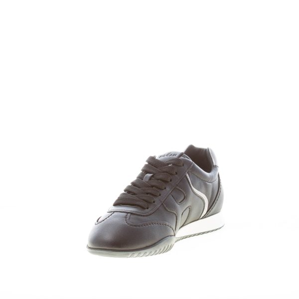 HOGAN donna sneaker Olympia Z in pelle NERO più argento - immagine 6