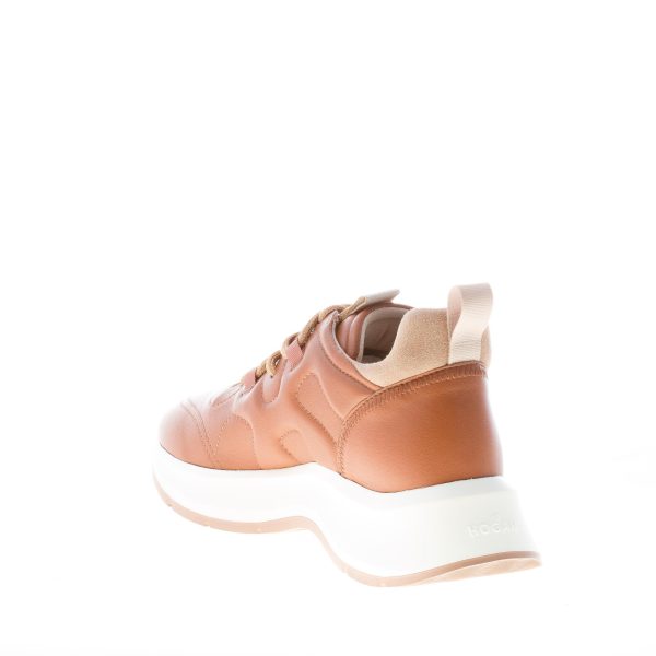 HOGAN donna sneaker H585 in pelle CUOIO - immagine 4