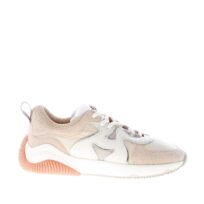 HOGAN donna sneaker H597 in camoscio e tessuto nylon BEIGE e AVORIO