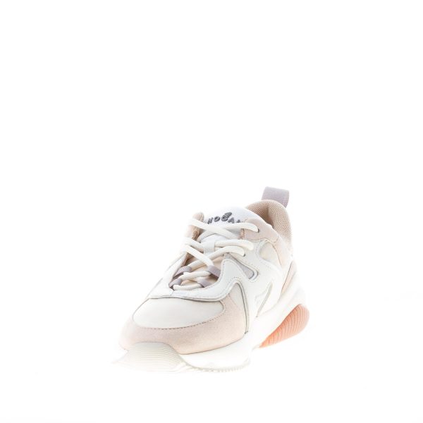 HOGAN donna sneaker H597 in camoscio e tessuto nylon BEIGE e AVORIO - immagine 6