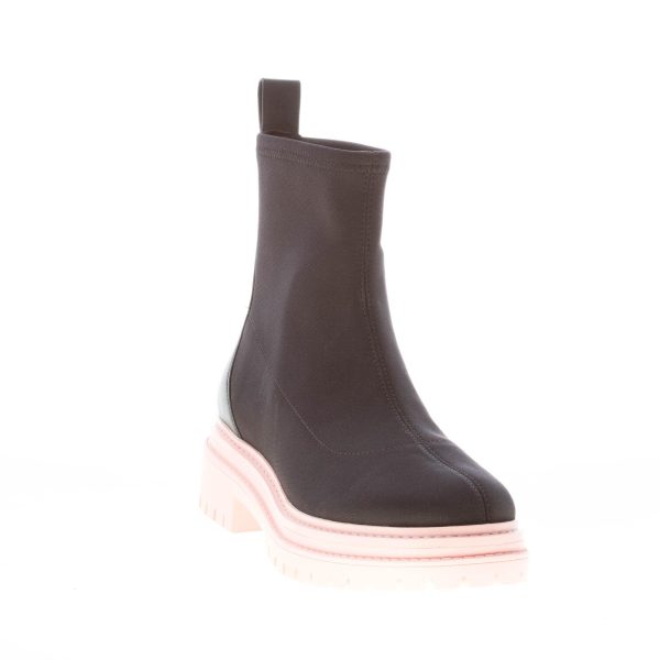MICHAEL KORS donna stivaletto Comet Lug Bootie in tessuto NERO. Tacco 3,5 cm - immagine 2