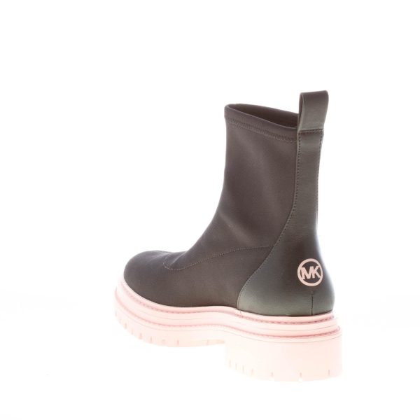 MICHAEL KORS donna stivaletto Comet Lug Bootie in tessuto NERO. Tacco 3,5 cm - immagine 4