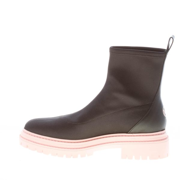 MICHAEL KORS donna stivaletto Comet Lug Bootie in tessuto NERO. Tacco 3,5 cm - immagine 5