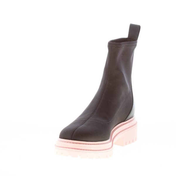 MICHAEL KORS donna stivaletto Comet Lug Bootie in tessuto NERO. Tacco 3,5 cm - immagine 6