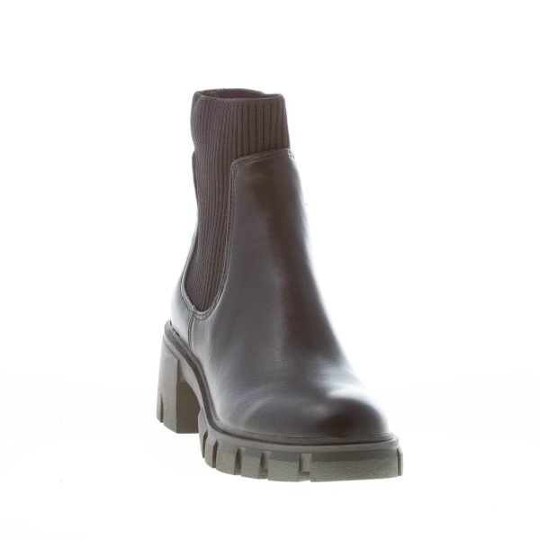 STEVE MADDEN donna stivaletto Hutch in similpelle NERO con maglia. Tacco 6 cm - immagine 2