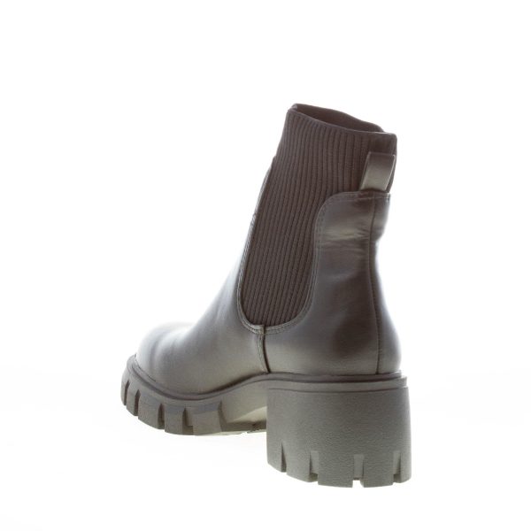 STEVE MADDEN donna stivaletto Hutch in similpelle NERO con maglia. Tacco 6 cm - immagine 4