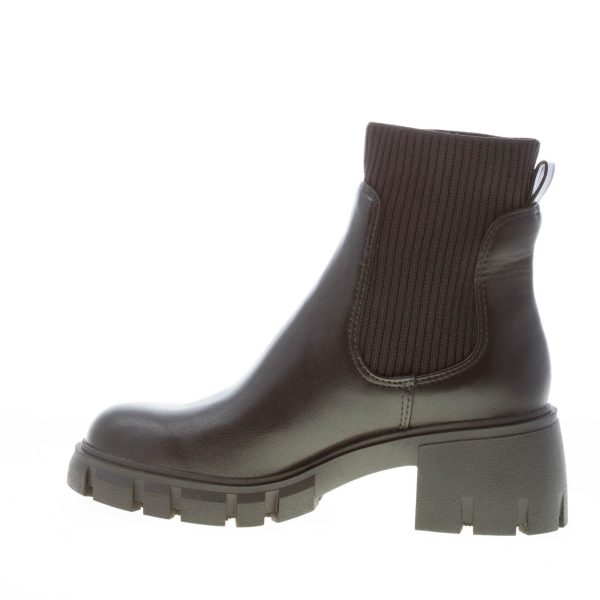 STEVE MADDEN donna stivaletto Hutch in similpelle NERO con maglia. Tacco 6 cm - immagine 5