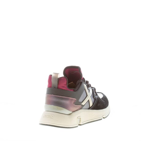 MUNICH donna sneaker Clik 31 camoscio e tessuto NERO VIOLA - immagine 3