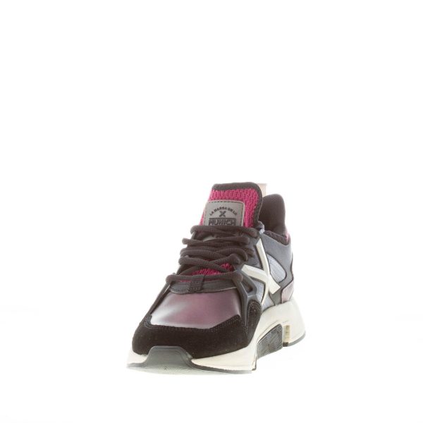 MUNICH donna sneaker Clik 31 camoscio e tessuto NERO VIOLA - immagine 6