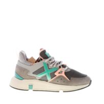 MUNICH donna sneaker Clik 34 camoscio e tessuto GRIGIO