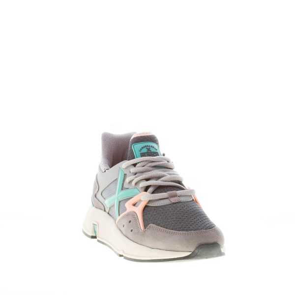 MUNICH donna sneaker Clik 34 camoscio e tessuto GRIGIO - immagine 2