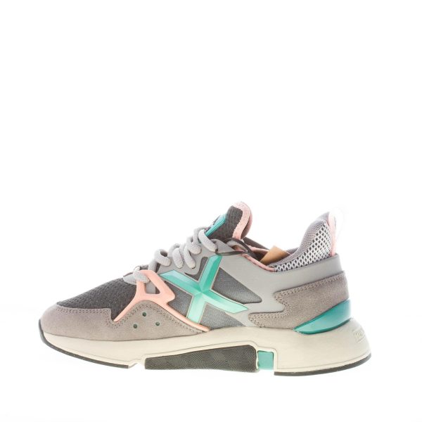 MUNICH donna sneaker Clik 34 camoscio e tessuto GRIGIO - immagine 5