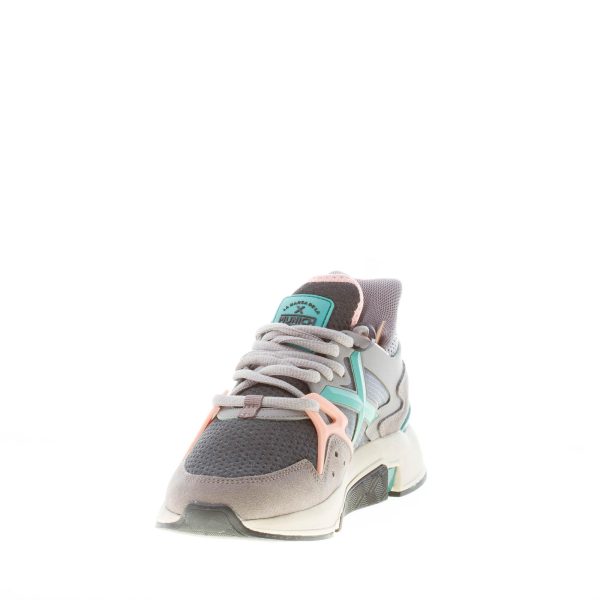 MUNICH donna sneaker Clik 34 camoscio e tessuto GRIGIO - immagine 6