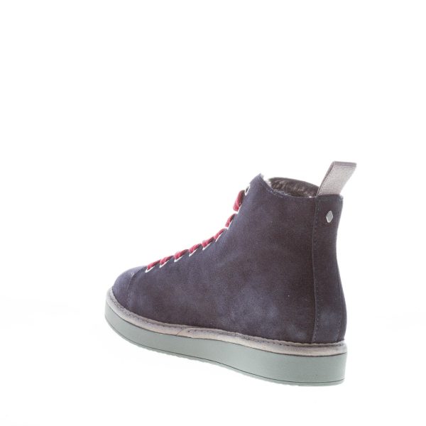 PANCHIC donna polacchino P01 in camoscio BLU NOTTE con fodera in eco-pelliccia - immagine 4