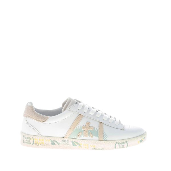 PREMIATA donna sneaker ANDY 5746 in pelle BIANCO più beige