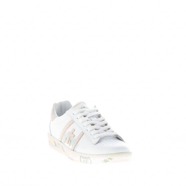 PREMIATA donna sneaker ANDY 5746 in pelle BIANCO più beige - immagine 2