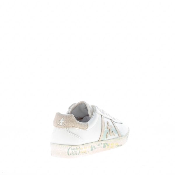 PREMIATA donna sneaker ANDY 5746 in pelle BIANCO più beige - immagine 3
