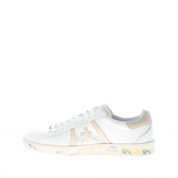 PREMIATA donna sneaker ANDY 5746 in pelle BIANCO più beige - immagine 5