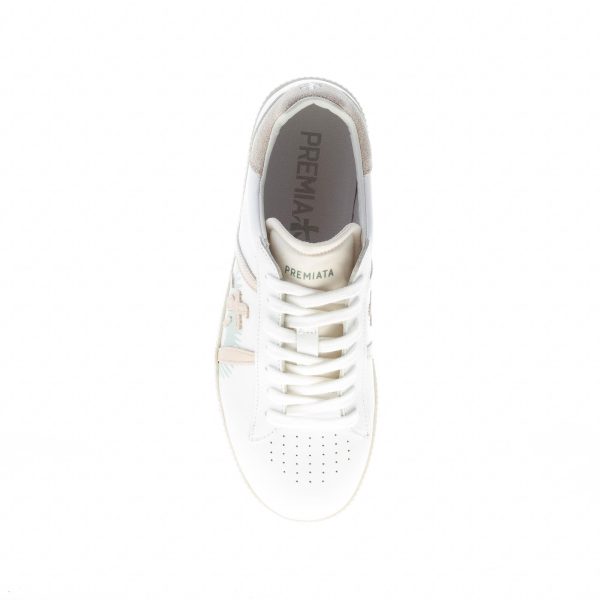 PREMIATA donna sneaker ANDY 5746 in pelle BIANCO più beige - immagine 7