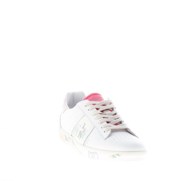 PREMIATA donna sneaker ANDY 5749 in pelle BIANCO più rosa - immagine 2