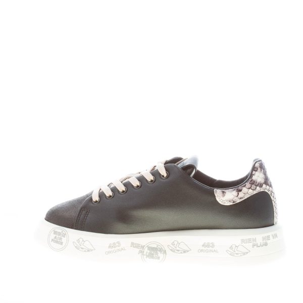 PREMIATA donna sneaker BELLE 5987 in pelle NERO più pitone naturale - immagine 5