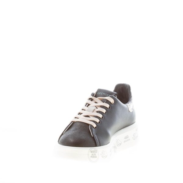 PREMIATA donna sneaker BELLE 5987 in pelle NERO più pitone naturale - immagine 6