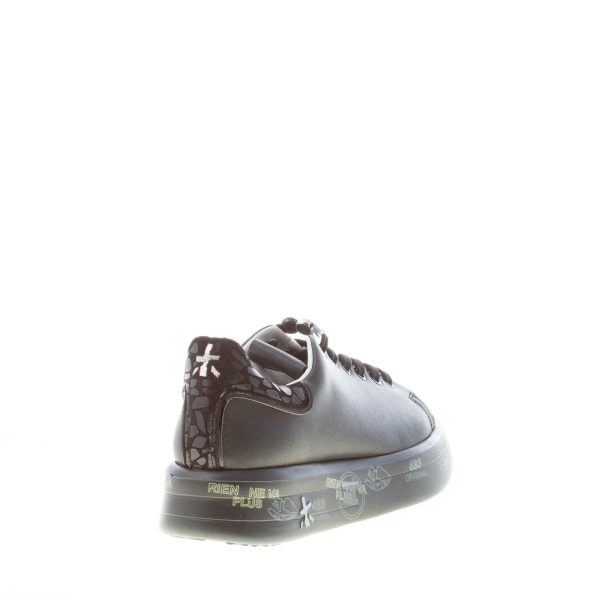 PREMIATA donna sneaker BELLE 5991 in pelle NERO con ricamo - immagine 3