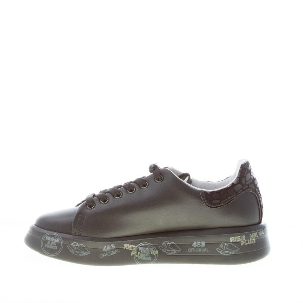 PREMIATA donna sneaker BELLE 5991 in pelle NERO con ricamo - immagine 5