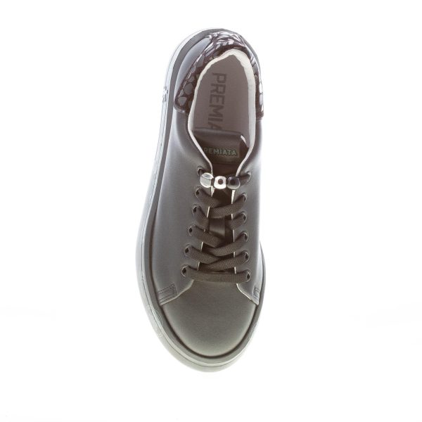 PREMIATA donna sneaker BELLE 5991 in pelle NERO con ricamo - immagine 7