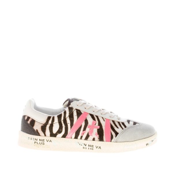 PREMIATA donna sneaker BONNIED 5940 in pony ANIMALIER con glitter