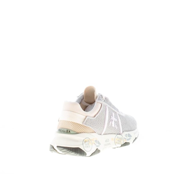 PREMIATA donna sneaker BUFF 6094 in tessuto tecnico a rete GRIGIO più rosa - immagine 3