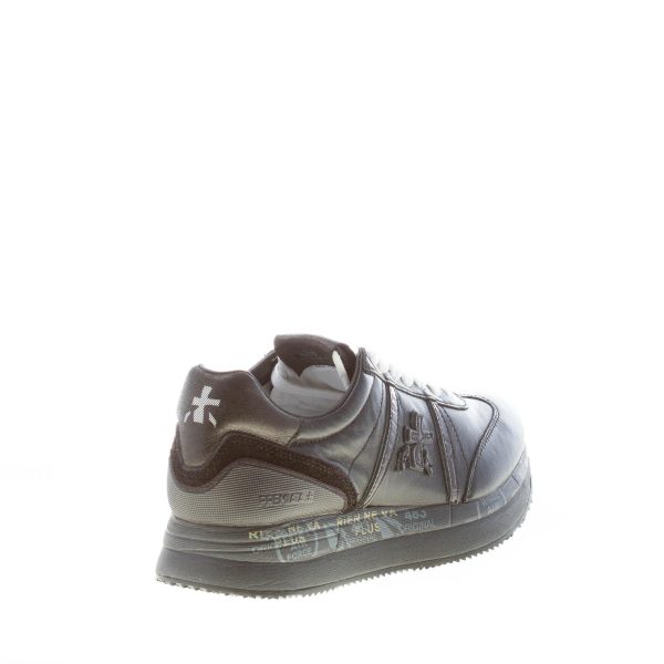PREMIATA donna sneaker Conny 5946 in pelle e vernice NERO - immagine 3