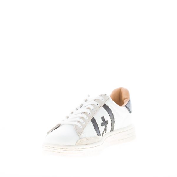 PREMIATA uomo sneaker RUSSEL 6063 in pelle BIANCO più nero - immagine 6