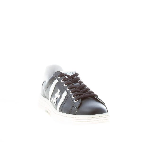PREMIATA uomo sneaker RUSSEL 6067 in pelle NERO più bianco - immagine 2