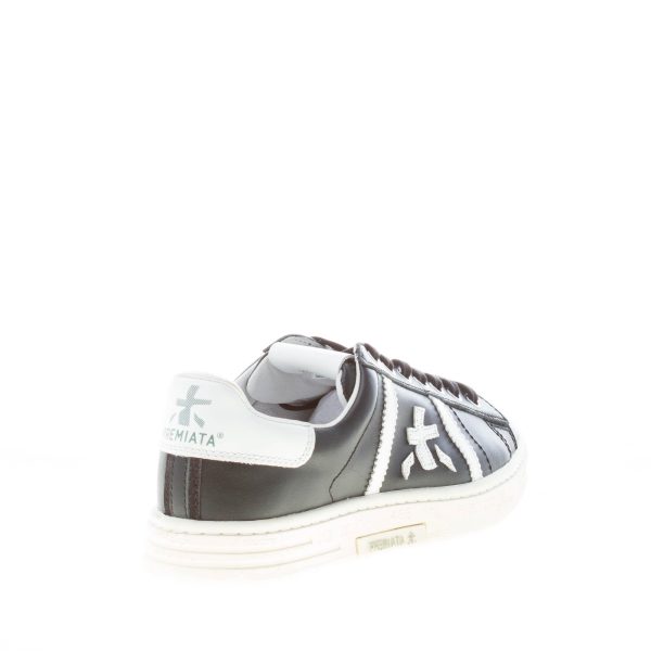 PREMIATA uomo sneaker RUSSEL 6067 in pelle NERO più bianco - immagine 3