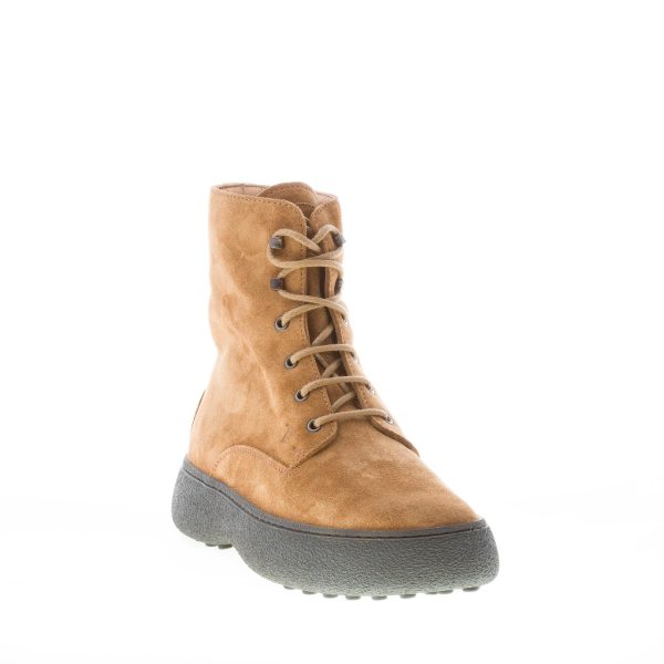 TOD'S uomo stivaletto stringato Winter Gommini in camoscio MARRONE - immagine 2