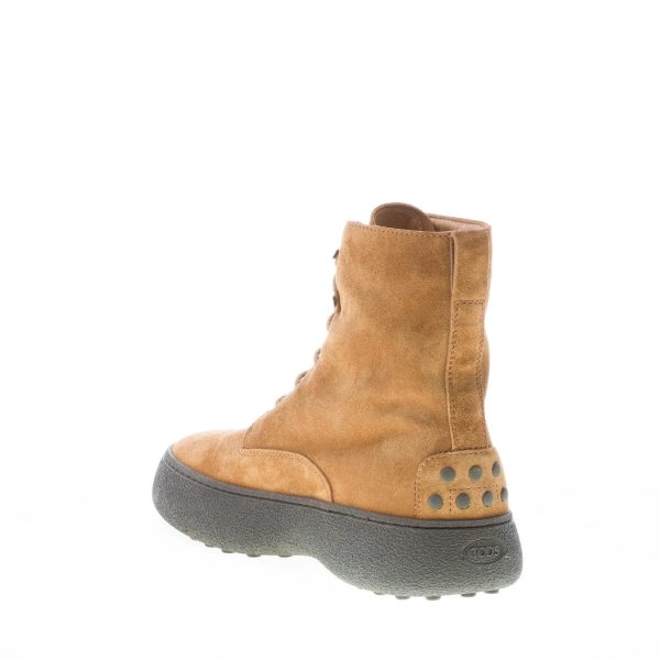 TOD'S uomo stivaletto stringato Winter Gommini in camoscio MARRONE - immagine 4