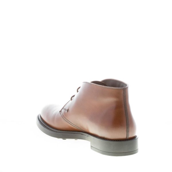 TOD'S uomo polacchino Formale in pelle sfumata CACAO. Suola in gomma - immagine 4