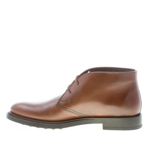 TOD'S uomo polacchino Formale in pelle sfumata CACAO. Suola in gomma - immagine 5