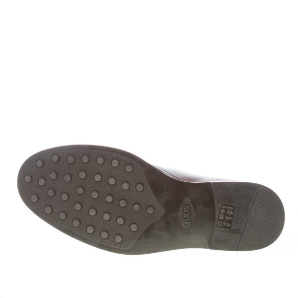 TOD'S uomo polacchino Formale in pelle sfumata CACAO. Suola in gomma - immagine 8
