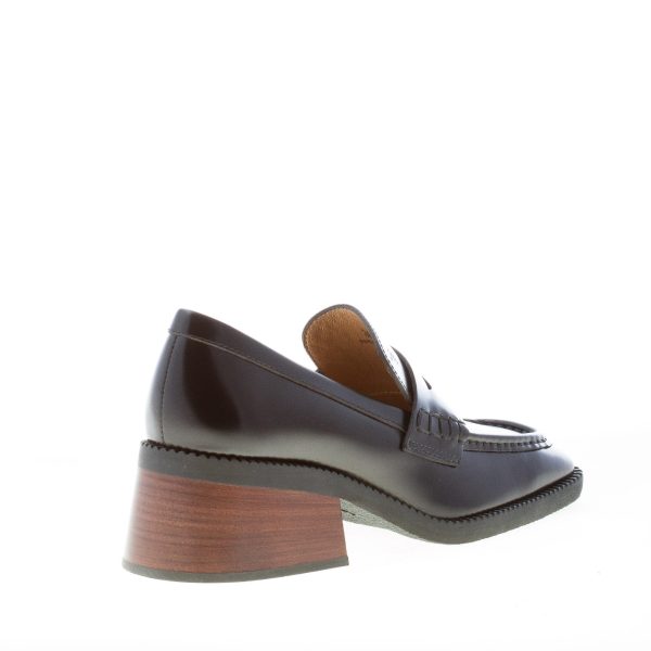 TOD'S donna mocassino in pelle liscia NERO con mascherina. Tacco 5,5 - immagine 3