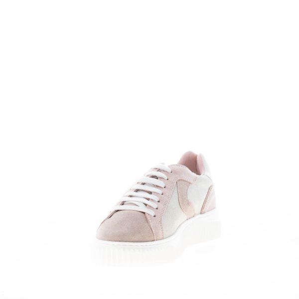 VOILE BLANCHE donna sneaker Lipari in camoscio GRIGIO più CIPRIA - immagine 6