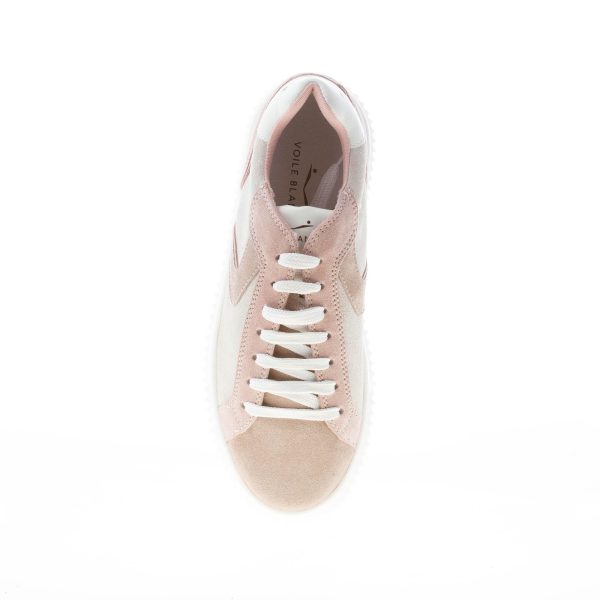 VOILE BLANCHE donna sneaker Lipari in camoscio GRIGIO più CIPRIA - immagine 7