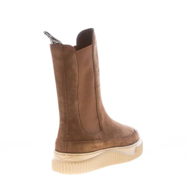 VOILE BLANCHE donna stivaletto elasticizzato Lennon in nabuk MARRONE EBANO - immagine 3