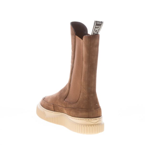 VOILE BLANCHE donna stivaletto elasticizzato Lennon in nabuk MARRONE EBANO - immagine 4