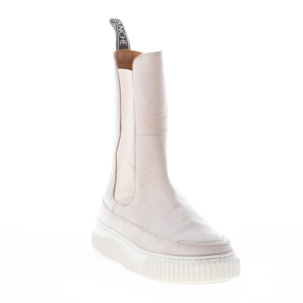 VOILE BLANCHE donna stivaletto elasticizzato Lennon in nabuk BEIGE - immagine 2